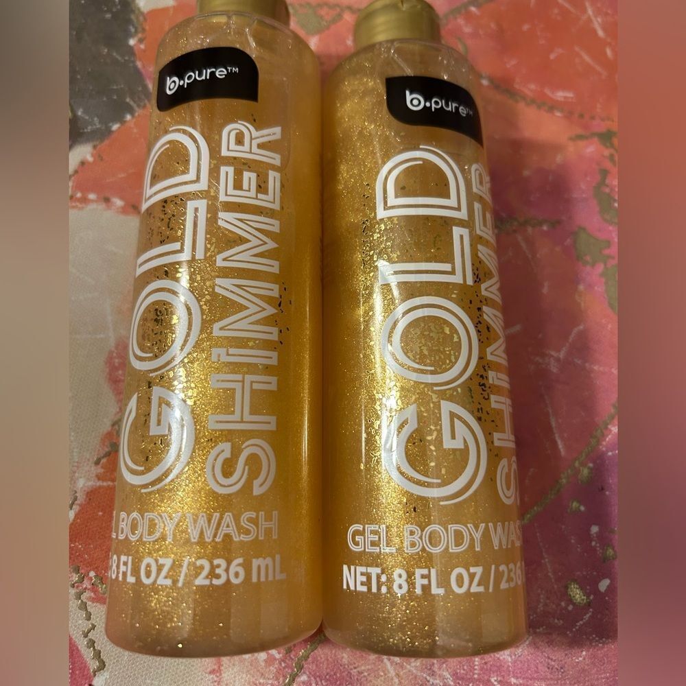 🛍️ B.Pure Gold Shimmer Gel Body Wash - 2
Bottles (8 oz / 236 ml Each)